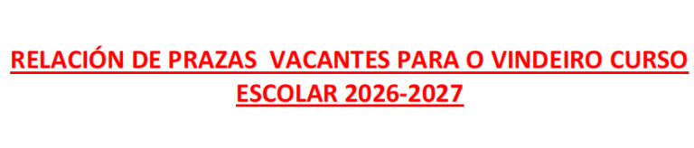 Vacantes 26/27